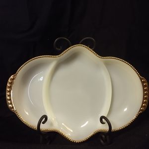 Vintage Fire King relish dish